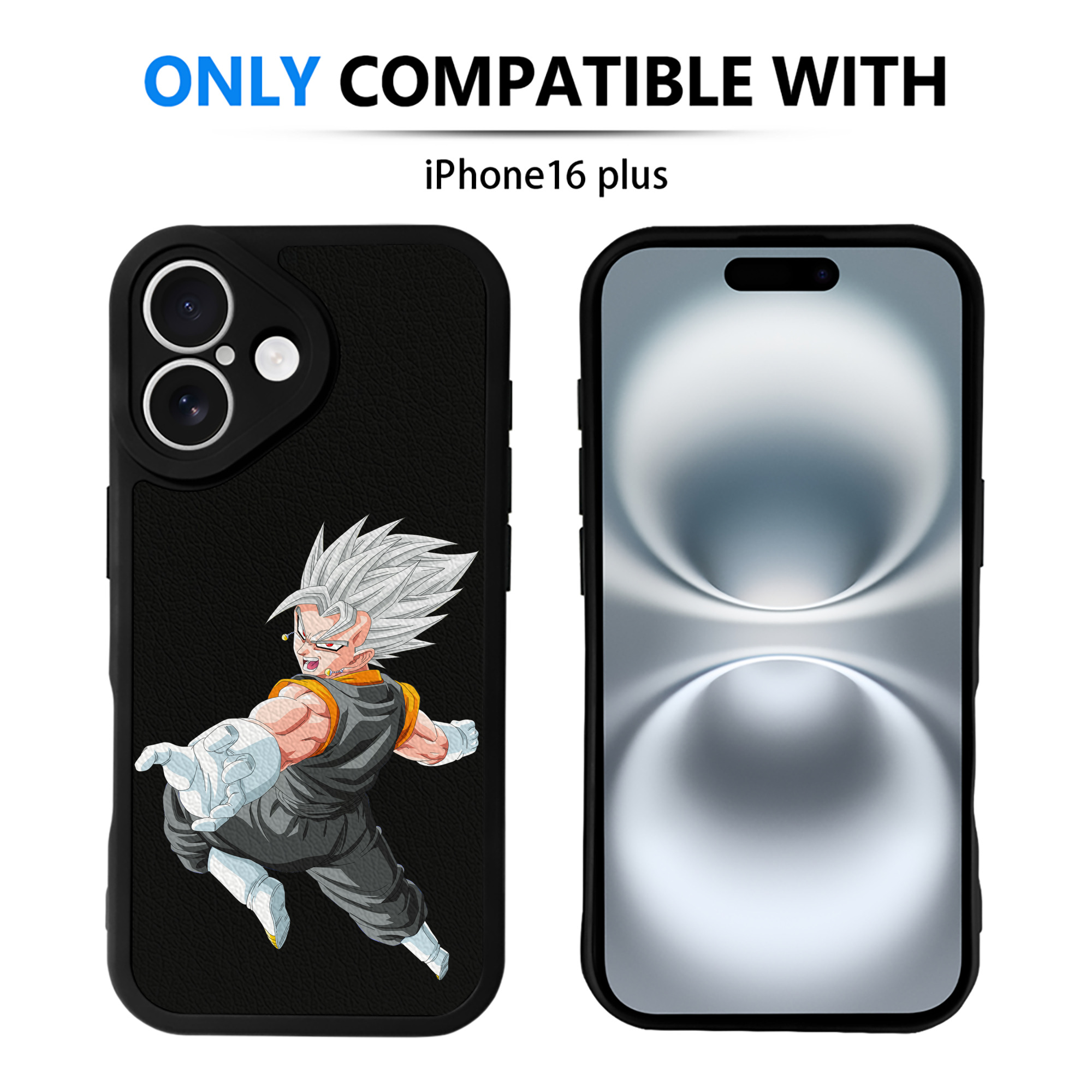 （画像用） ドラゴンボール ベジータ四世（Bejīta Yonsei）DRAGON BALL Vegeta IV 【iPhone 16シリーズ対応】シリコンスマホケース（レザー調） 材質：シリコン